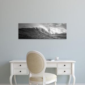 Easy Art Prints Panoramic Images's 'Surfer in the sea, Maui, Hawaii, USA' Premium Canvas Art 10 x 30