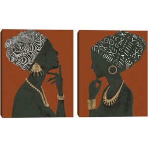 Masterpiece Art Gallery Graceful Majesty Spice I-II by Emily Adams Canvas Art Prints 22x28x2