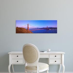 Easy Art Prints Panoramic Images's 'Golden Gate Bridge San Francisco CA USA' Premium Canvas Art 8 x 24