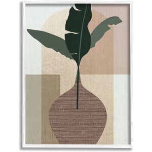 Stupell Earth Tones Plant Sprig Framed Giclee Art Design by Susan Jill 16 x 20