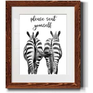 Wexford Home Zebra Bum-Premium Framed Print - Ready to Hang 20X24