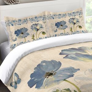 Laural Home Blue Poppies Standard Pillow Sham Standard Sham