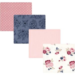 Hudson Baby Infant Girl Cotton Flannel Receiving Blankets, Dusty Rose Floral, One Size - Dusty Rose Floral - One Size One Size