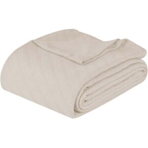 Superior Milan Cotton Textured Striped Lightweight Woven Blanket King