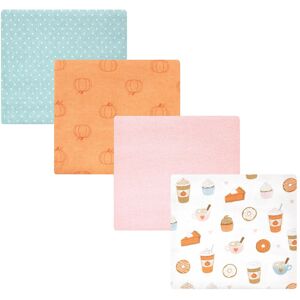 Hudson Baby Infant Girl Cotton Flannel Receiving Blankets, Pumpkin Spice, One Size - Pumpkin Spice - One Size One Size