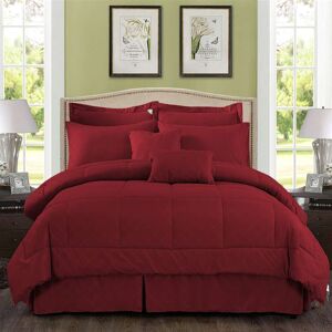 Unbranded 10-piece Solid Color Microfiber Comforter and Sheets Set Twin