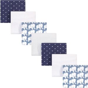 Hudson Baby Infant Boy Cotton Flannel Receiving Blankets Bundle, Boy Elephant, One Size - Boy Elephant - One Size One Size