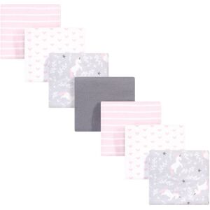 Hudson Baby Infant Girl Cotton Flannel Receiving Blankets Bundle, Whimsical Unicorn, One Size - Whimsical Unicorn - One Size One Size