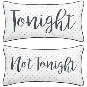 C&F Home Tonight/Not Tonight Reversible Pillow Specialty