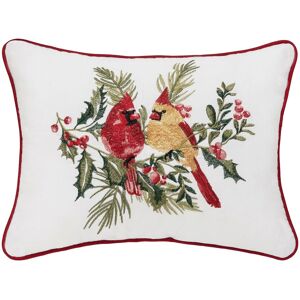 C&F Home Cardinal Duo Berry Botanical Pillow 18 x 18