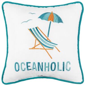 C&F Home Oceanholic Embroidered Mini Petite Throw Pillow Coastal Nautical Beach Themed 10 x 10