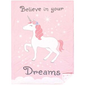 Hudson Baby Infant Girl Plush Mink Blanket, Unicorn Dreams, One Size - Unicorn Dreams - One Size One Size