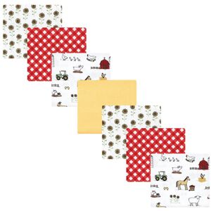 Hudson Baby Infant Girl Cotton Flannel Receiving Blankets Bundle, Girl Farm, One Size - Girl Farm - One Size One Size
