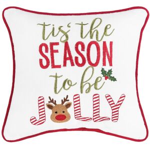 C&F Home Season To Be Jolly Embroidered Throw Pillow 10 x 10
