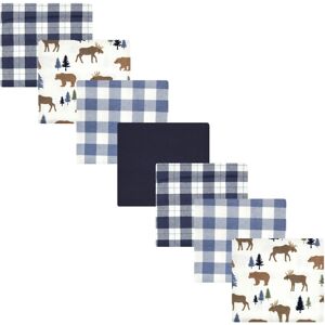 Hudson Baby Infant Boy Cotton Flannel Receiving Blankets Bundle, Moose Bear, One Size - Moose Bear - One Size One Size
