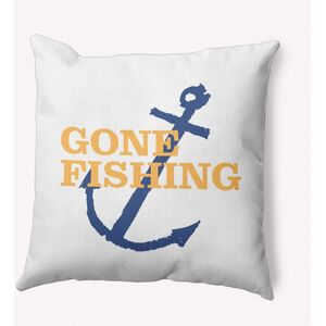 E by Design Gone Fishing Polyester Indoor Pillow 26