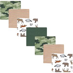 Hudson Baby Infant Boy Cotton Rich Flannel Receiving Blankets Bundle, Animal Adventure, One Size - Animal Adventure - One Size One Size