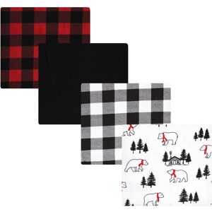 Hudson Baby Infant Boy Cotton Flannel Receiving Blankets, Buffalo Plaid Bear, One Size - Buffalo Plaid Bear - One Size One Size