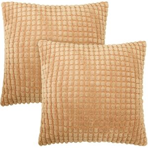 Deconovo Corduroy Throw Pillow Covers 2 PCS(Cover only) 16 x 16