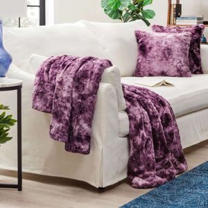 Chanasya 3-Piece Faux Fur Wolf Throw Blanket With Pillow Covers Set 3-Piece Set