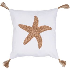 C&F Home Seastar Handmade Wood Beaded Throw Pillow