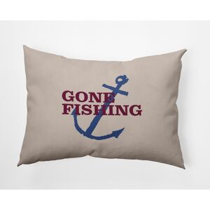 E by Design Gone Fishing Polyester Indoor Pillow 14