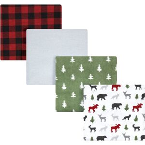 Hudson Baby Unisex Baby Cotton Flannel Receiving Blankets, Woodland Christmas, One Size - Woodland Christmas - One Size One Size