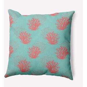 E by Design Coral Pattern Decorative Throw Pillow 20