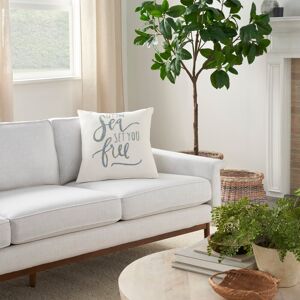 Mina Victory Life Styles Quotes & Sayings White Throw Pillow 18