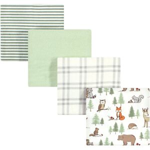 Hudson Baby Infant Boy Cotton Flannel Receiving Blankets, Forest Animals, One Size - Forest Animals - One Size One Size