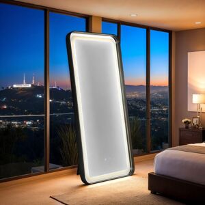 Furniture of America Inez Glam 71-inch Full Length Mirror with LED and Bluetooth Speaker Large (over 32'' high)