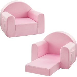 Unbrand Kids Couch, Toddler 2-in-1 Convertible Sofa to Lounger 17.0 In. W X 15.0 In. H X 23.0 In. D