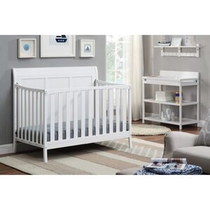 Earth & Table Shailee 4-in-1 Convertible Crib White 54.0 In. L X 31.5 In. W X 43.0 In. H