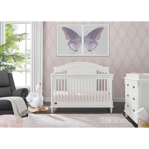 Delta Children Juliette 6-in-1 Convertible Crib with Toddler Rail, Greenguard Gold Certified 32.25 In. L X 56.75 In. W X 46.0 In. H