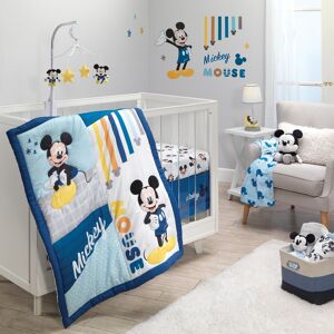 Lambs & Ivy Disney Baby Forever Mickey Mouse 3-Piece Blue Crib Bedding Set Crib