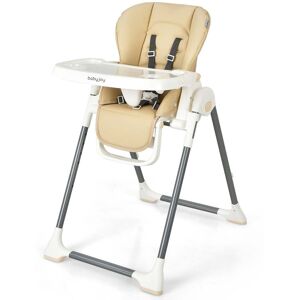Costway Babyjoy Foldable Baby High Chair w/ Double Removable Trays & Book - 30'' x 22.5'' x 40.5'' 30'' x 22.5'' x 40.5''