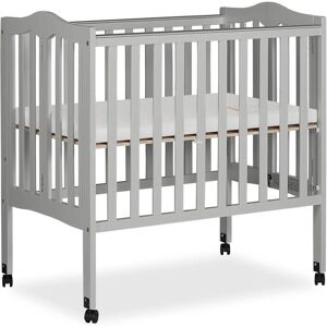 Dream On Me 2 in 1 Lightweight Folding Portable Crib - pebble grey 40.0 In. X 26.0 In. X 38.0 In.