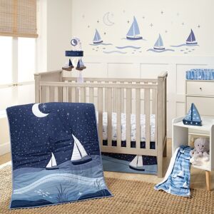 Lambs & Ivy Little Skipper 3-Piece Sailboat Nautical Nursery Crib Bedding Set Crib