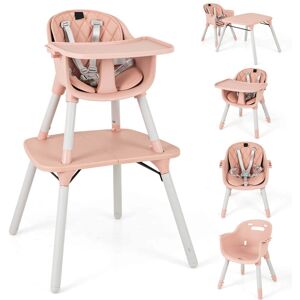 Costway Babyjoy 4 in 1 Baby High Chair Convertible Toddler Table Chair Set - See Details See Details