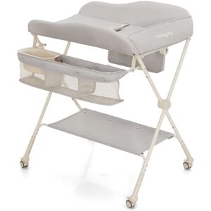 Baby Diaper Changing Table Folding Newborn Nursery Organizer W/Wheel Twin