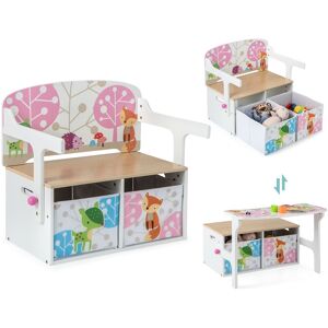 Costway 3 in 1 Kids Convertible Activity Bench Children Table & Chair - See Details See Details