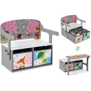 Costway 3 in 1 Kids Convertible Activity Bench Children Table & Chair - See Details See Details