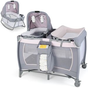 Costway Babyjoy 4-in-1 Convertible Portable Baby Playard Newborn Napper with - See Details See Details