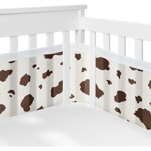 Brown Western Cow Print Boy Girl Gender Neutral Sweet Jojo Designs +BreathableBaby Breathable Mesh Crib Liner Animal 11.0 In. L X 82.0 In. W X 111.0 In. H