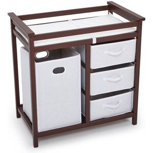 Garvee Baby Changing Table, Infant Diaper Changing Station Dresser, Wooden Diaper Changing Table 20.0 In. W X 34.0 In. H X 34.0 In. D