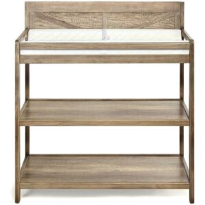 Wood Barnside Changing Table 19.25 In. W X 39.75 In. H X 36.0 In. D