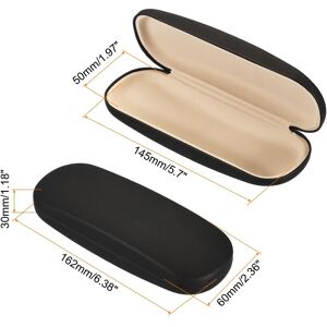 Unique Glasses Case Hard Shell, Eyeglass Case Unisex for Women Men Glasses, Black 0.01 In. L X 0.01 In. W X 0.01 In. H