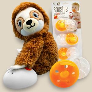 Shusher Sloth & Shushie 6-Pack Bundle - White - N/A N/A