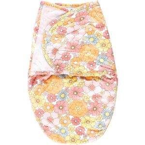 Hudson Baby Infant Girl Plush Faux Fur Swaddle Wrap, Peace Love Flowers, 0-3 Months - Peace Love Flowers - 0-3 Months 0-3 Months