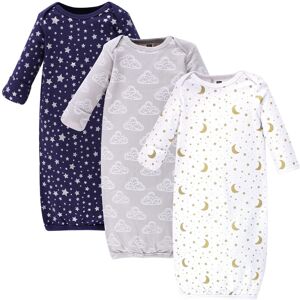 Hudson Baby Cotton Gowns, Navy Stars & Moon, Preemie/Newborn - Navy Stars & Moon Preemie-Newborn